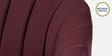 Kaylee Velvet 3 Seater Sofa In Wine Red Colour