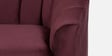 Kaylee Velvet 3 Seater Sofa In Wine Red Colour
