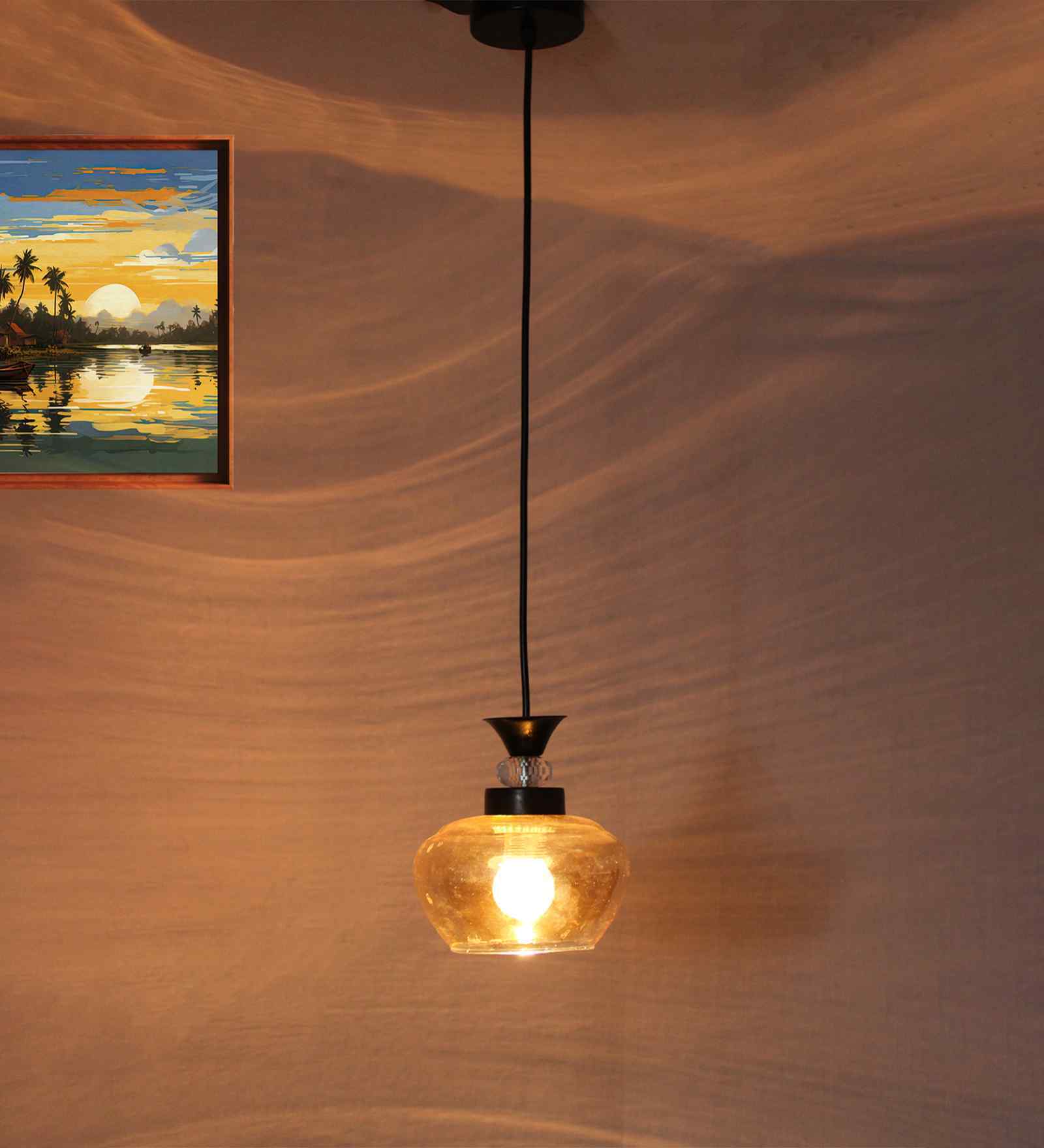 Kachori Glass Pendant Light