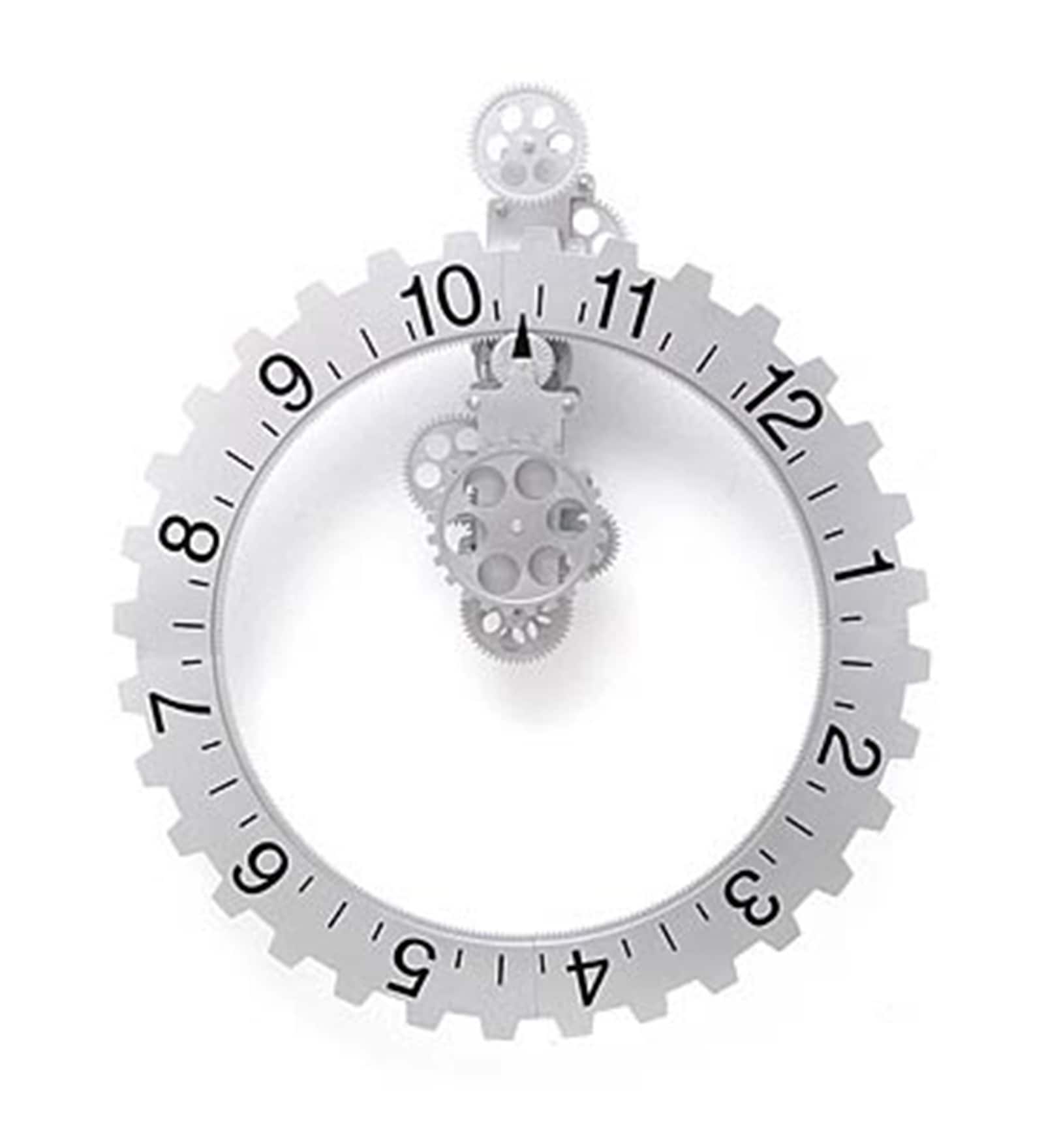Buy Kairos Bezel Silver Fusion 24 Inch Gear Hands Free Wall Clock