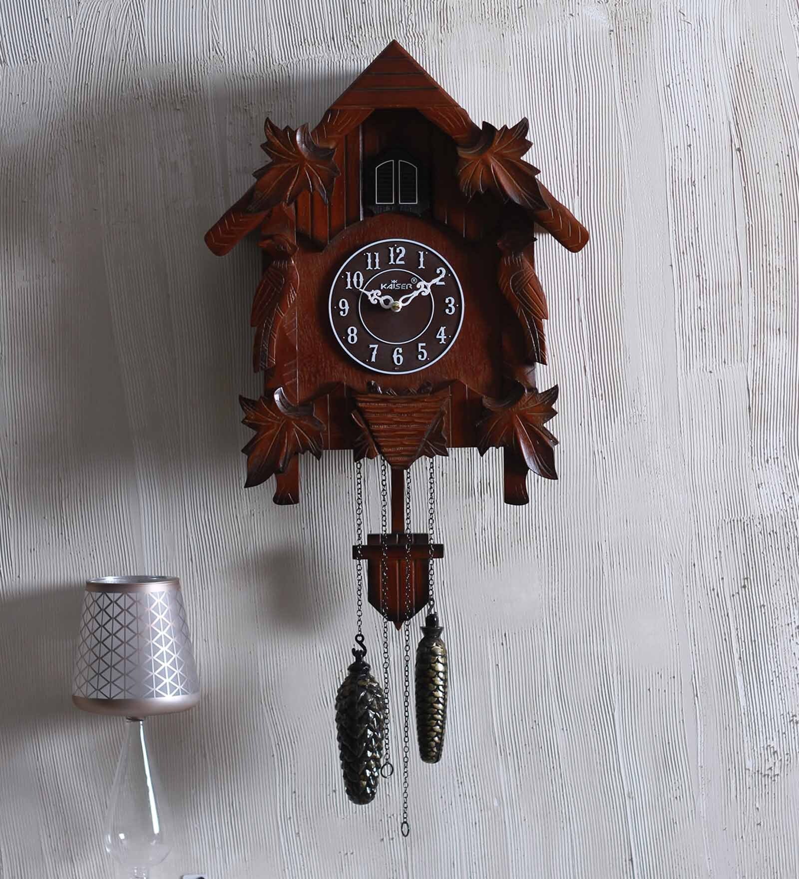 Kaiser Cola Wood 14.5 x 6.6 x 18 Inch Cuckoo Clock