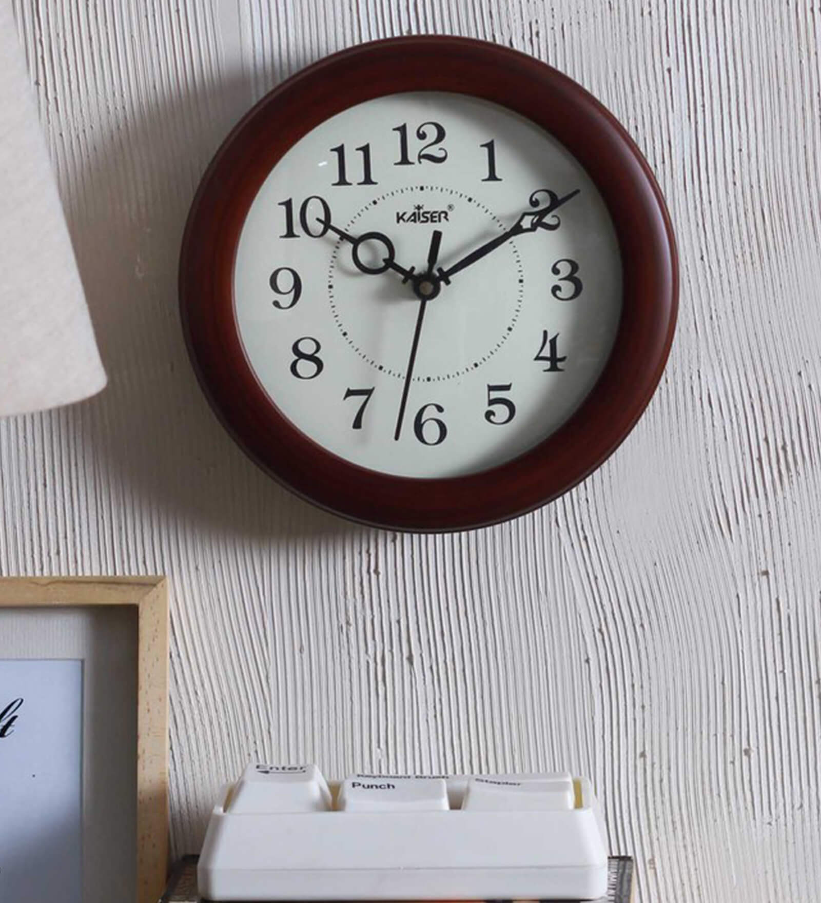 Brown Solid Wood Cola Modern Wall Clock