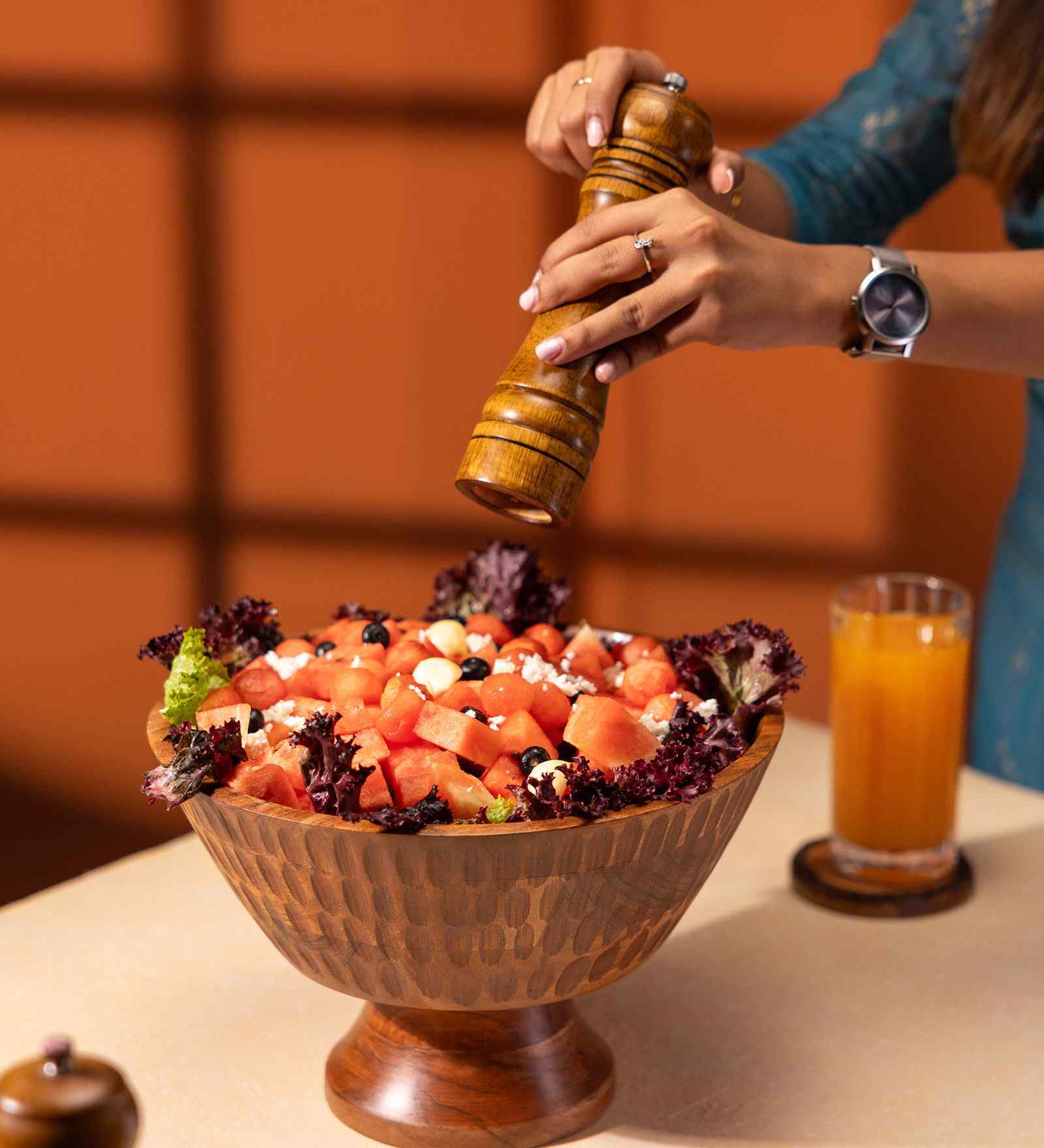 Kalash Acacia Wood Multipurpose Bowl