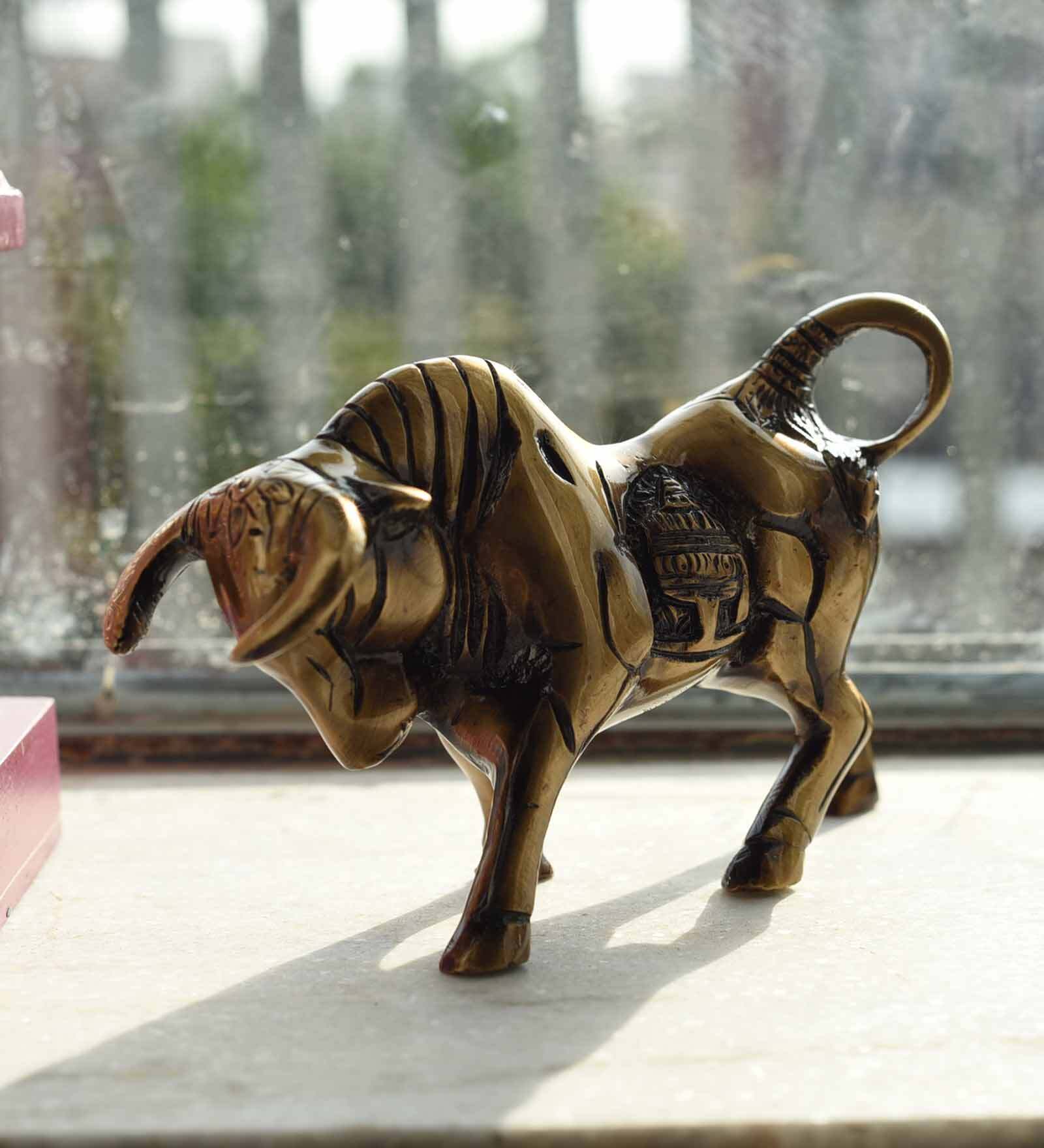 Kamdhenu Cow Brass Figurine