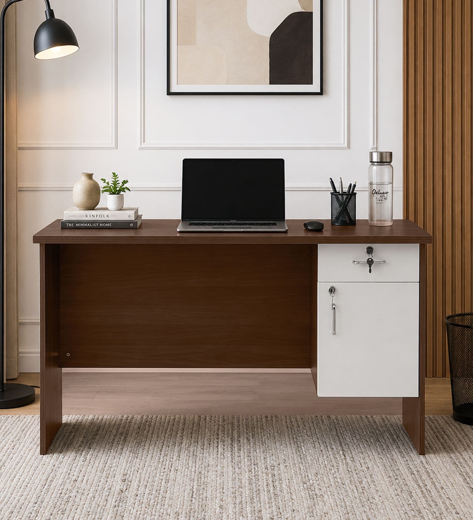Kana Writing table In Brown Finish