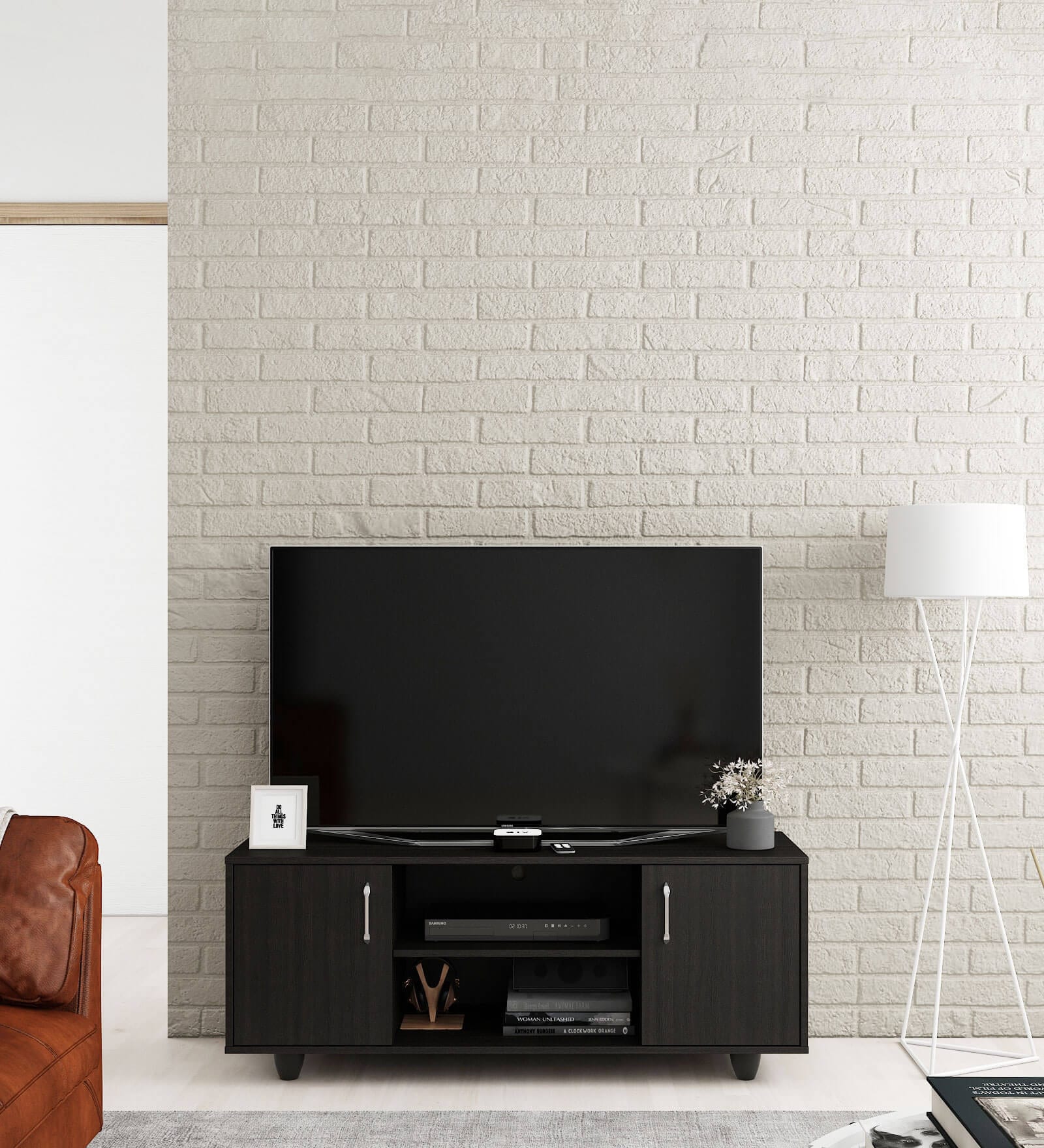 Kasumi TV Console for TVs up to 43" in Wenge Finish