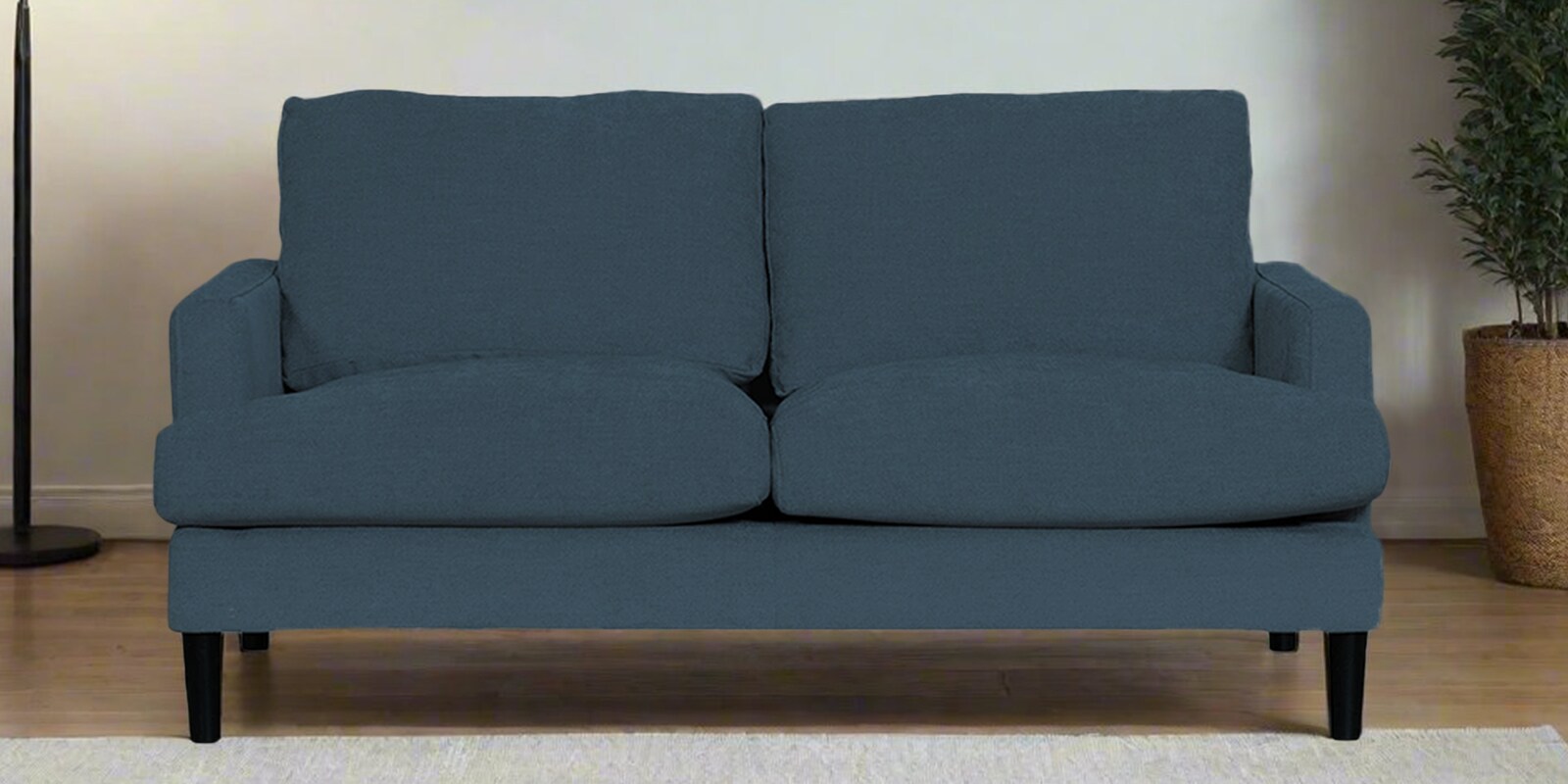 Kane Fabric 2 Seater Sofa In Light Blue Colour