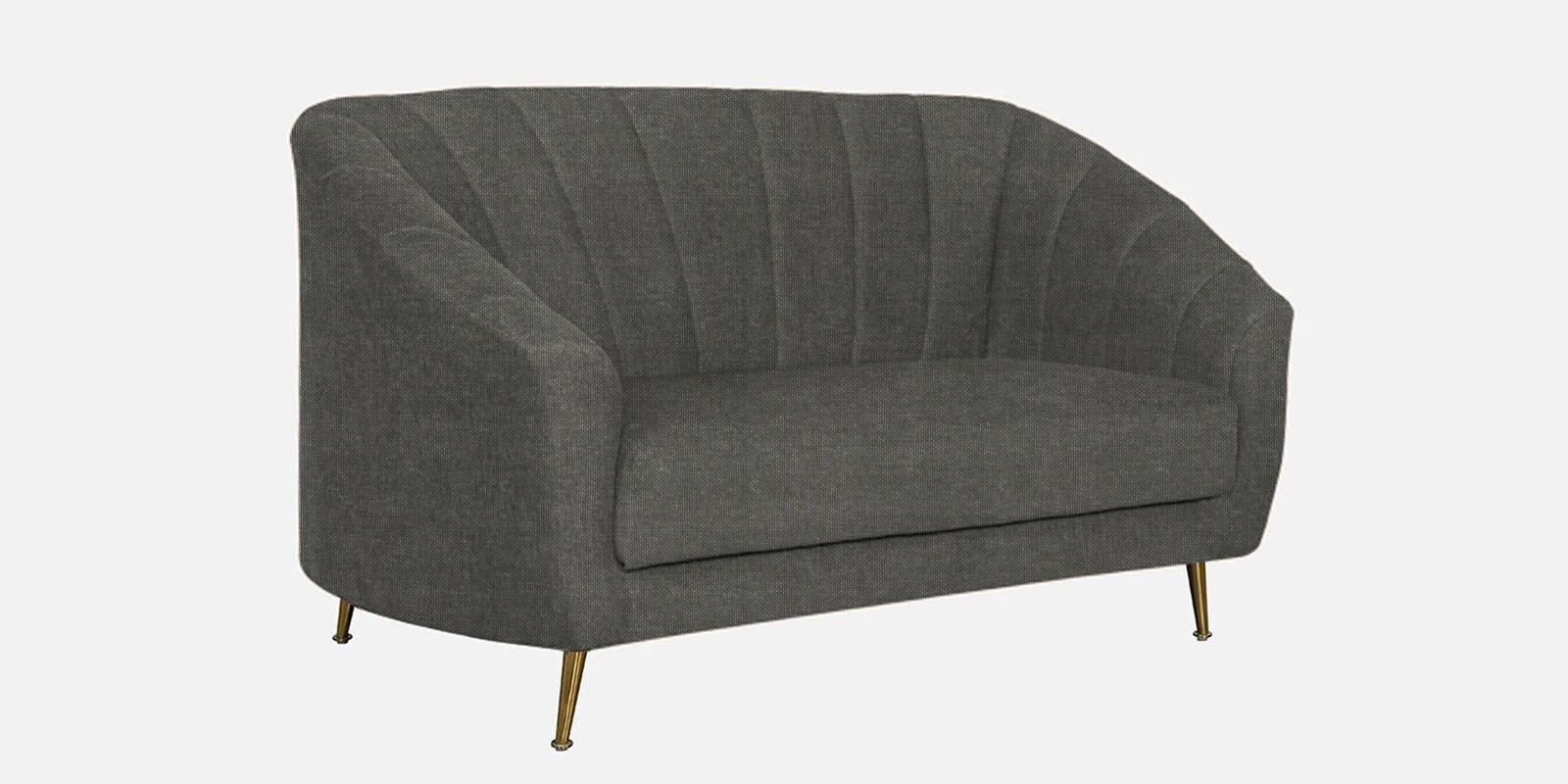 Kaylee Chenille Fabric 2 Seater Sofa In Steel Grey Colour