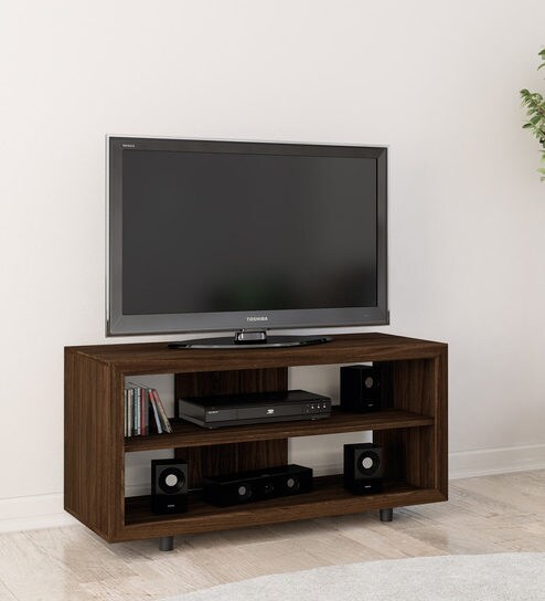 Buy Kairo Tv Unit In Dark Brown Finish By Mintwud Online Modern Tv - kairo tv unit in dark brown finish by mintwud