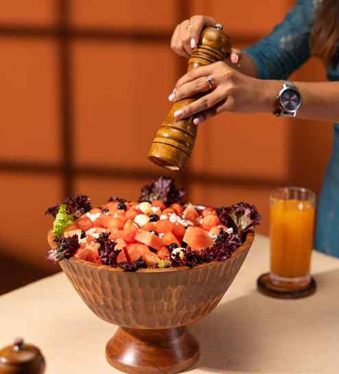 Kalash Acacia Wood Multipurpose Bowl