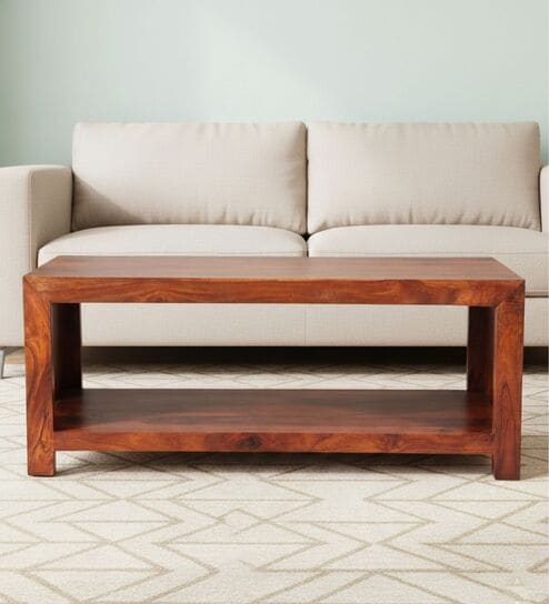 Kassel Coffee Table In Honey Oak Finish