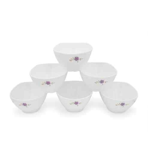 Katori Set - Daffodils  (3.75") , Stain Free, Glazed Finish, Pure Melamine ,6 Nos.