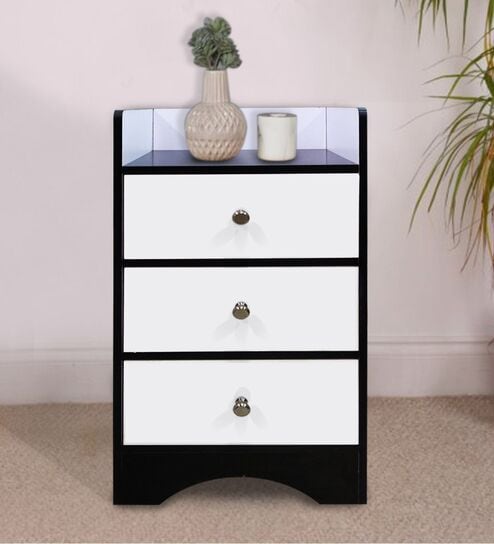 Yooker Bedside Table in Black Colour