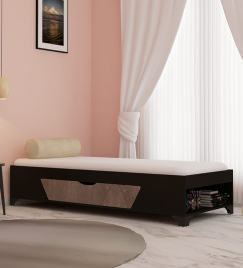 Kaze Single Bed in Wenge Finish