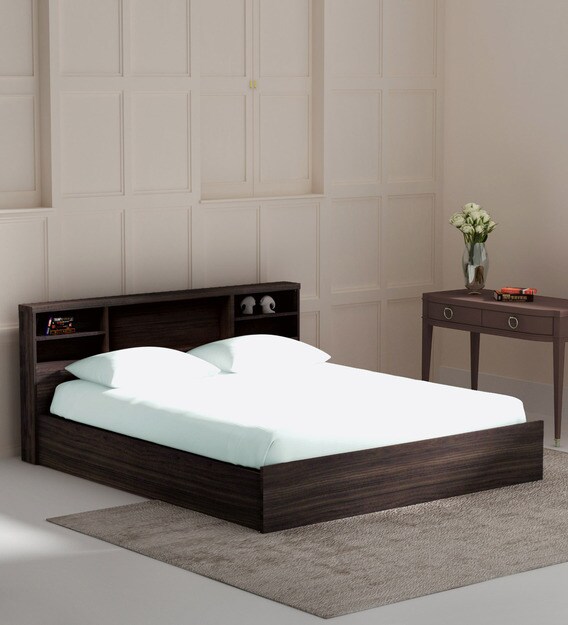 Shop for king bedroom sets in bedroom sets. kaito king size bed with storage in wenge finish