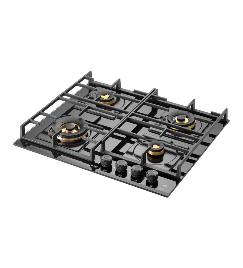 Buy Kaff 4 Burners Glass Gas Hob Mfbx604 (Isi Mark) Online Gas Stoves Gas Stoves