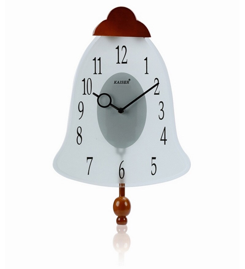 Buy Kaiser Wooden Glass Pendulum 9121 Brown Online Novelty Wall Clocks Wall Clocks Home