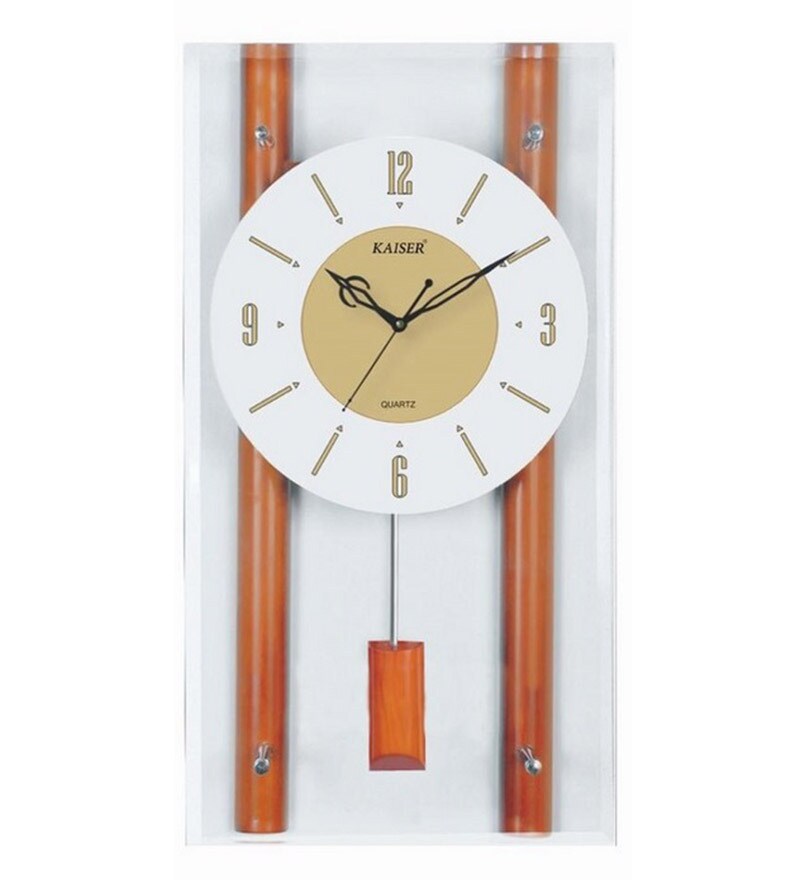 Buy Kaiser Wooden Pendulum Brown Online Modern Wall Clocks Wall Clocks Home Decor