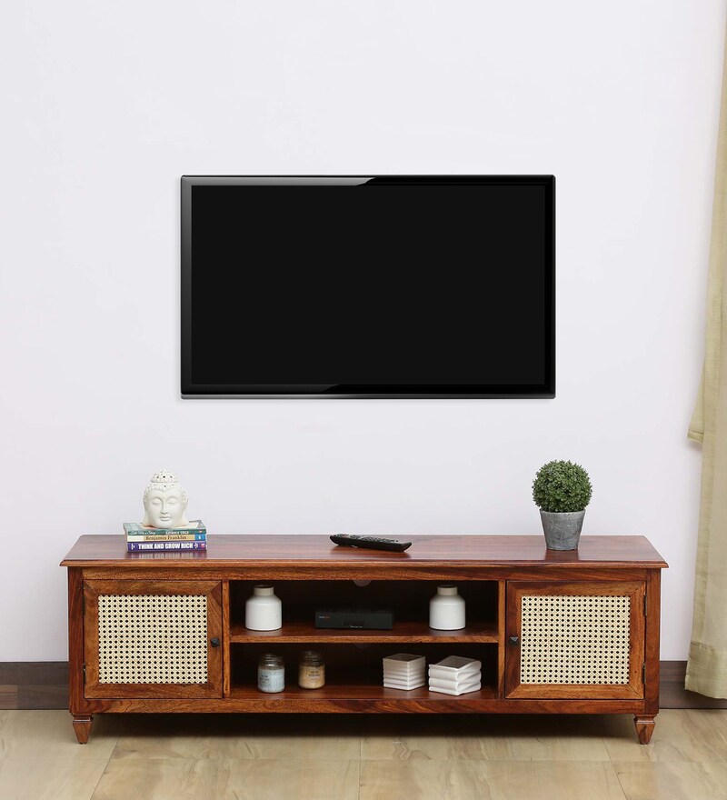 solid wood tv console table