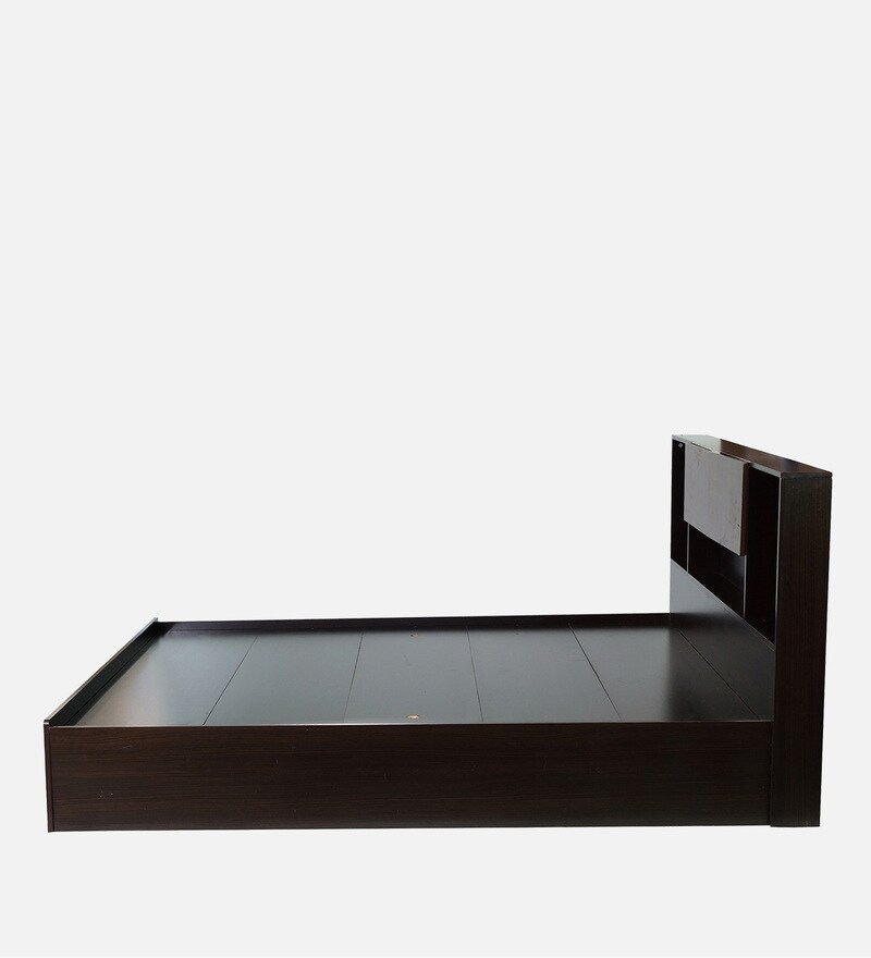 Buy Kaori King Size Bed With Storage In Wenge Finish By Mintwud Online
