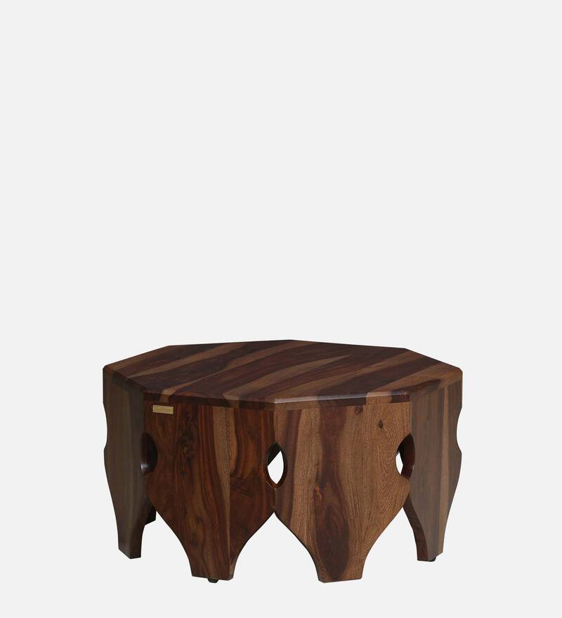 Buy Damayanti Sheesham Wood Coffee Table In Rustic Teak Finish By Mudramark Online Traditional