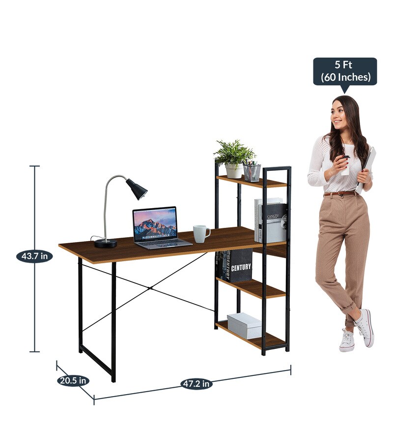 Buy Angie Study Table with Shelves by Kawachi Online Industrial