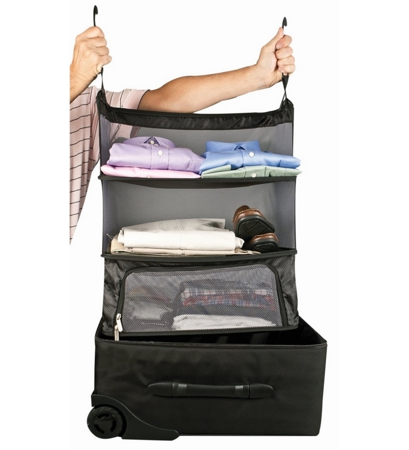 packable shelves suitcase organizer