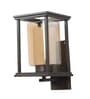 Kaaf Brown Wood and Iron Wall Light