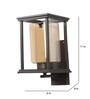 Kaaf Brown Wood and Iron Wall Light