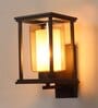 Kaaf Brown Wood and Iron Wall Light
