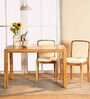 Kaalas 6 Seater Solid Wood Dining Table In Natural Finish