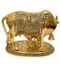 Kaamdhenu Aluminium Religious Idol (Gold)