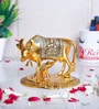 Kaamdhenu Aluminium Religious Idol (Gold)