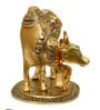 Kaamdhenu Aluminium Religious Idol (Gold)