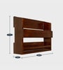 Kaaro Mango Wood Wall Mounted Wine Rack In Natural Brown Finish