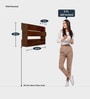 Kaaro Mango Wood Wall Mounted Wine Rack In Natural Brown Finish