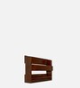 Kaaro Mango Wood Wall Mounted Wine Rack In Natural Brown Finish