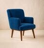 Kabo Arm Chair In Blue Velvet Colour