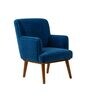 Kabo Arm Chair In Blue Velvet Colour