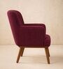 Kabo Arm Chair In Plum Red Colour