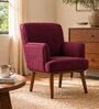 Kabo Arm Chair In Plum Red Colour
