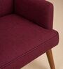 Kabo Arm Chair In Plum Red Colour
