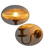 Kachori Amber Ribbed Glass Wall Lamp