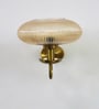 Kachori Amber Ribbed Glass Wall Lamp