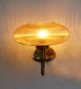 Kachori Amber Ribbed Glass Wall Lamp