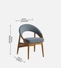 Kaevion Arc Dining Chair In Teal Blue Colour