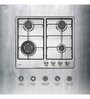 Kaff 4 Burners Glass Gas Hob Ne4B60Ss (Isi Mark), Silver