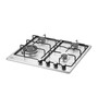 Kaff 4 Burners Glass Gas Hob Ne4B60Ss (Isi Mark), Silver