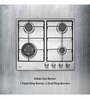 Kaff 4 Burners Glass Gas Hob Ne4B60Ss (Isi Mark), Silver