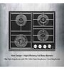 Kaff 4 Burners Glass Gas Hob Nvh604 (Isi Mark)